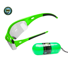 Очки для флорбола и дриблинга юниора SALMING PROT V1 GREEN 125 MM JR