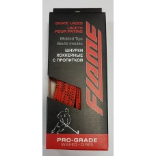 Шнурки хоккейные с пропиткой  FLAME HOCKEY ELITE PRO (красные)